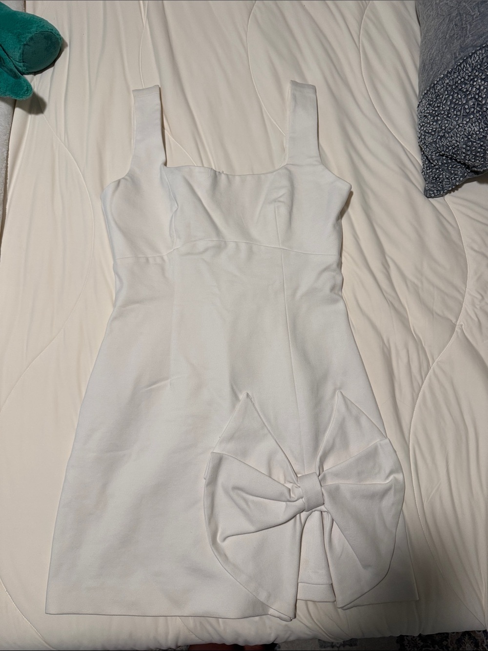 Elliatt White Square-Neck Mini Dress - Picture 3 of 5